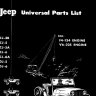 Kaiser Jeep Universal Parts List