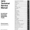 1974 Complete Technical Service Manual - CJ5 CJ6 Cherokee Wagoneer Truck