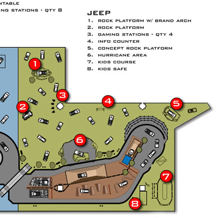 Jeep portion of Chicago Auto Show Test Track