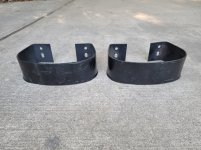 Two sets of bumperettes - stainless and black