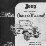 1960 CJ5 - CJ6 Owners Manual