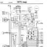 1975 Jeep CJ5 Wiring Factory Manual Chapter 6