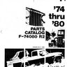 1974 - 1980 Jeep Dealer Master Parts Catalog F-74080