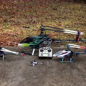 On Old Image Of A Few Rc Helicopters